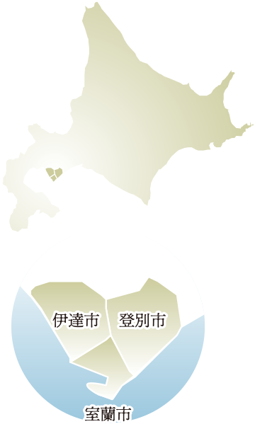 室蘭市の地図
